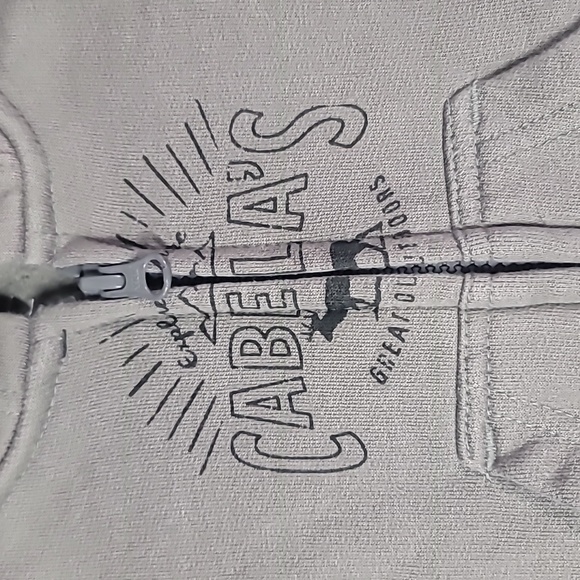 Cabelas Zip Up Hoodie 3-6 Months Gray - Picture 2 of 10